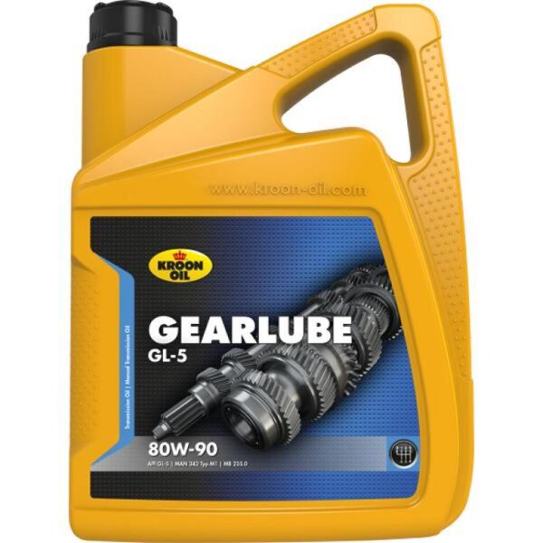 

Трансмиссионное масло Kroon GEARLUBE GL-5 80W-90 5л (KL 01325)