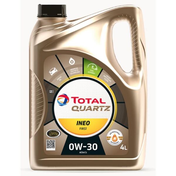 

Моторное масло Total QUARTZ INEO FIRST 0W-30 4л (TL 213834)