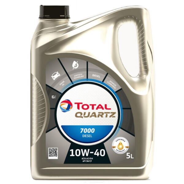 

Моторное масло Total QUARTZ DIESEL 7000 10W-40 5л (TL 216681)