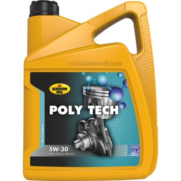 

Моторное масло Kroon POLY TECH 5W-30 5л (KL 35467)