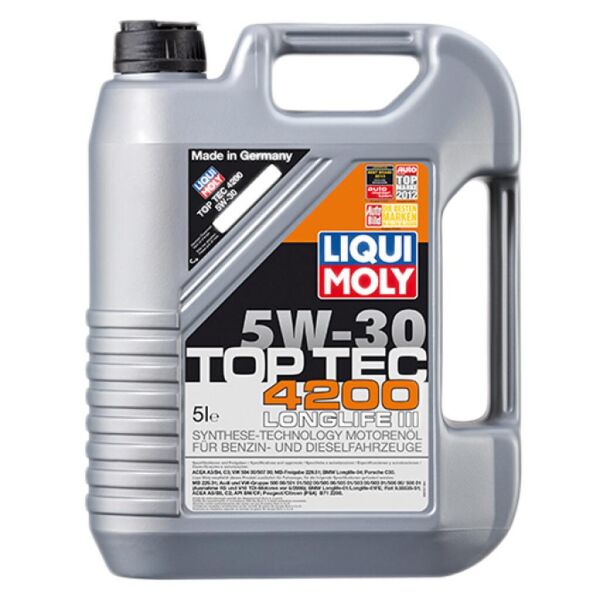 

Моторное масло Liqui Moly Top Tec 4200 5W-30 5л (LQ 7661)