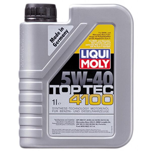 

Моторное масло Liqui Moly Top Tec 4100 5W-40 1л (LQ 7500)