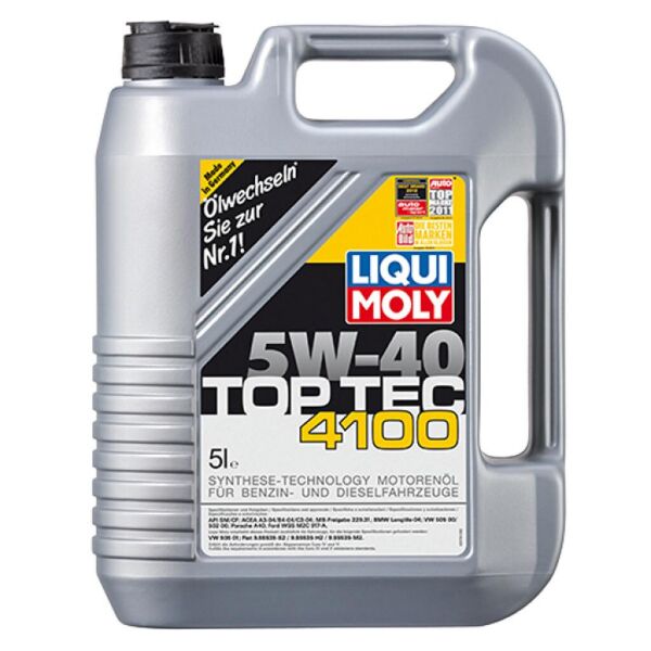 

Моторное масло Liqui Moly Top Tec 4100 5W-40 5л (LQ 7501)