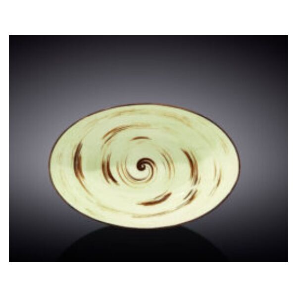 

Блюдо овальное глубокое Wilmax SPIRAL PISTACHIO 25х16,5х6см
