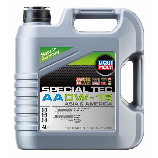 

Моторное масло Liqui Moly SPECIAL TEC AA 0W-16 4л (LQ 21327)