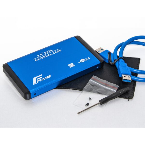 

Внешний карман Frime для 2.5" SATA HDD/SSD Metal USB 3.0 Blue (FHE22.25U30)