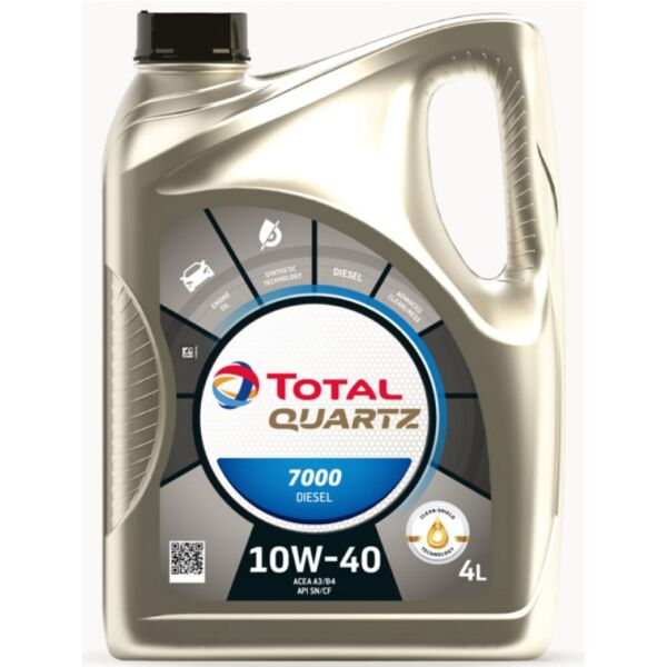 

Моторное масло Total QUARTZ DIESEL 7000 10W-40 4л (TL 216682)