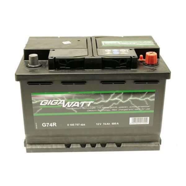 

Аккумулятор автомобильный GigaWatt 74А (0185757404)