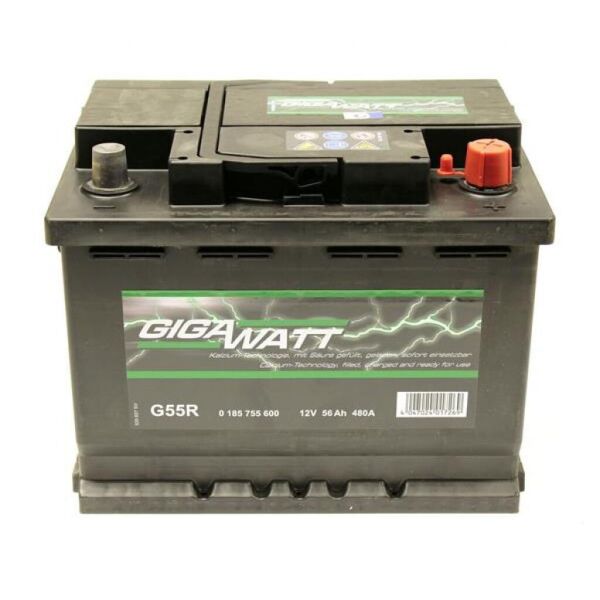 

Аккумулятор автомобильный GigaWatt 56А (0185755600)