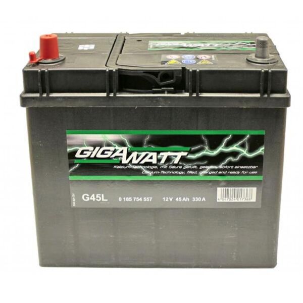 

Аккумулятор автомобильный GigaWatt 45А (0185754557)