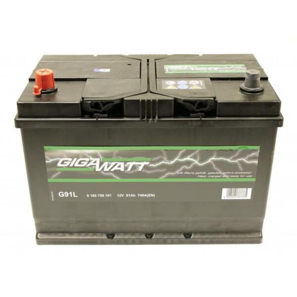 

Аккумулятор автомобильный GigaWatt 91А (0185759101)