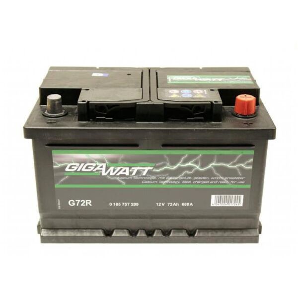 

Аккумулятор автомобильный GigaWatt 72А (0185757209)