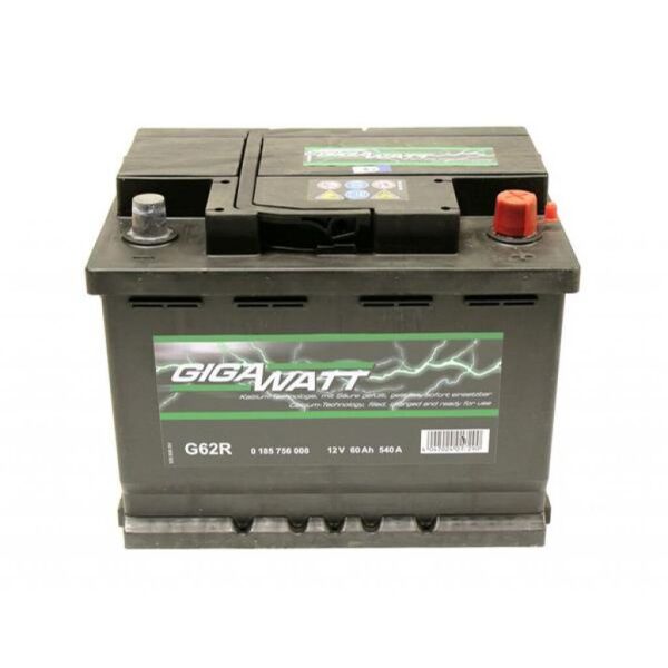 

Аккумулятор автомобильный GigaWatt 60А (0185756008)