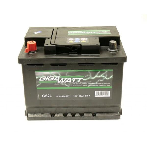 

Аккумулятор автомобильный GigaWatt 60А (0185756027)