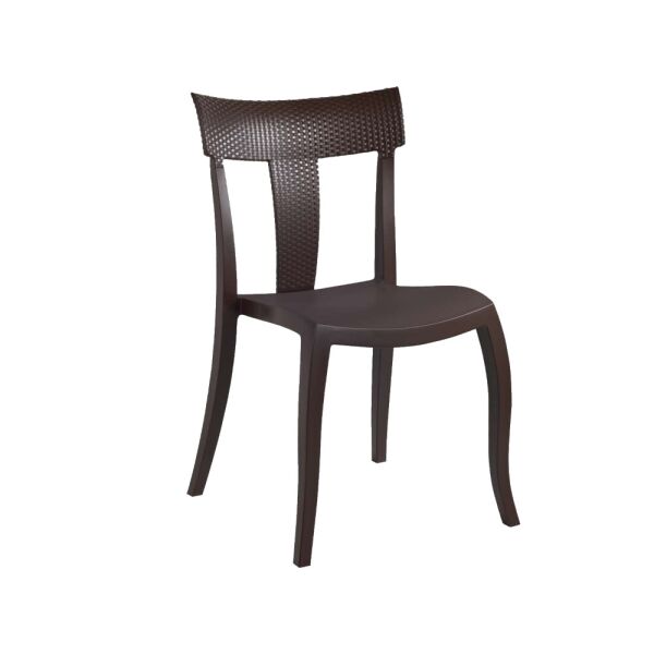 

Стул Papatya TORO-S RATTAN тёмно-коричневый
