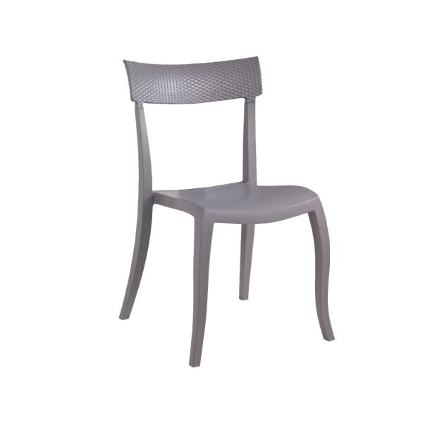 

Стул Papatya Hera-SP RATTAN серый шторм