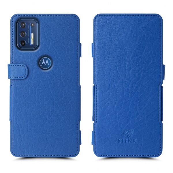 

Чехол книжка Stenk Prime для Motorola Moto G9 Plus Ярко синий