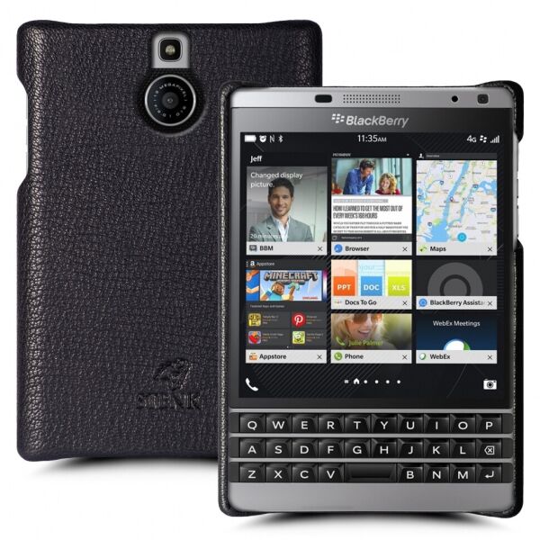 

Кожаная накладка Stenk Cover для BlackBerry Passport SE Черный
