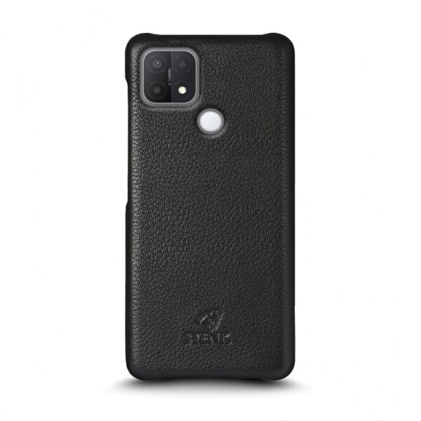 

Кожаная накладка Stenk Cover для OPPO A15s Чёрная