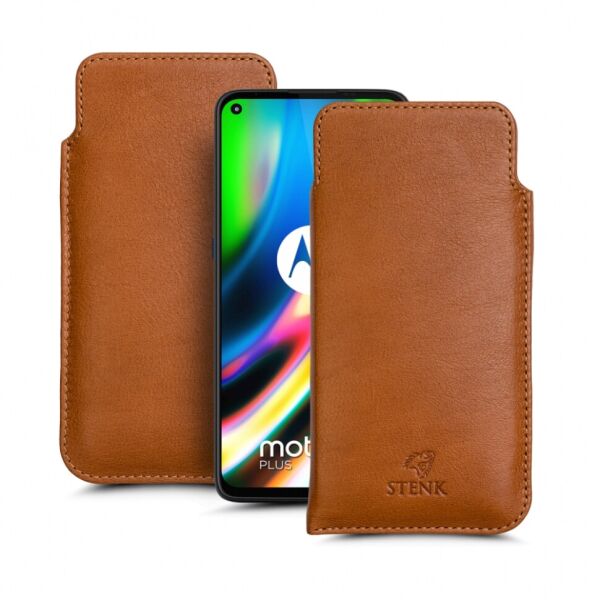

Футляр Stenk Elegance для Motorola Moto G9 Plus Camel