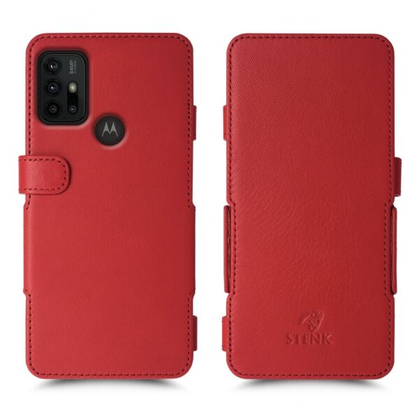 

Чехол книжка Stenk Prime для Motorola Moto G30 Красный