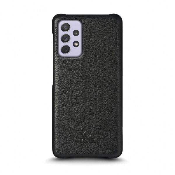 

Кожаная накладка Stenk Cover для Samsung Galaxy A72 Чёрная