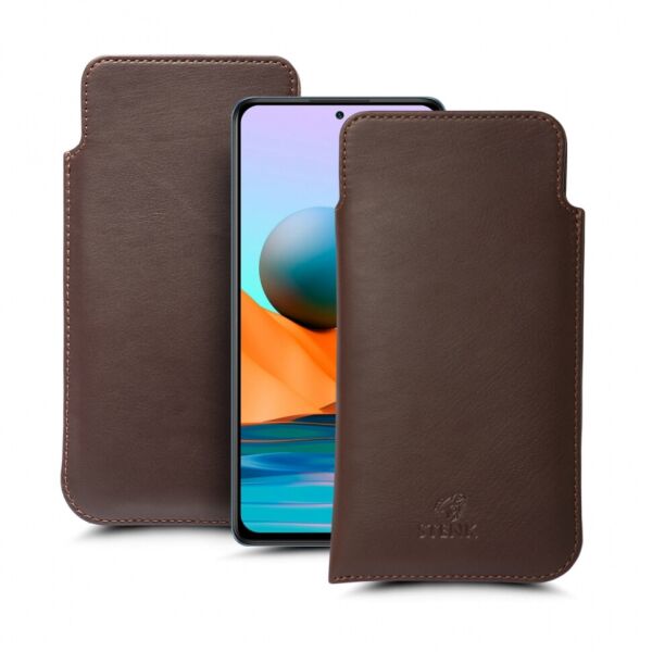 

Футляр Stenk Elegance для Xiaomi Redmi Note 10 Pro Коричневый