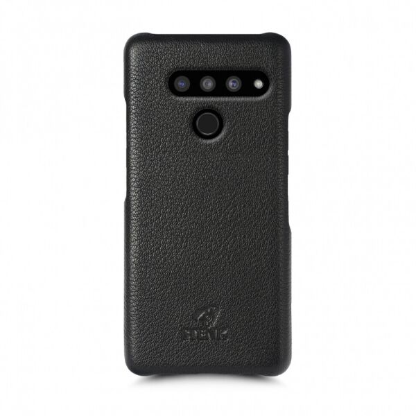 

Кожаная накладка Stenk Cover для LG V50 ThinQ Чёрная
