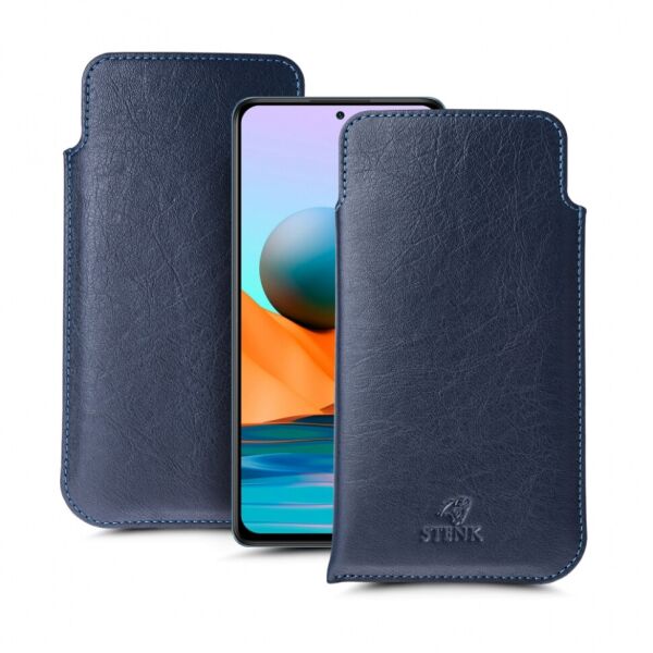 

Футляр Stenk Elegance для Xiaomi Redmi Note 10 Pro Синий