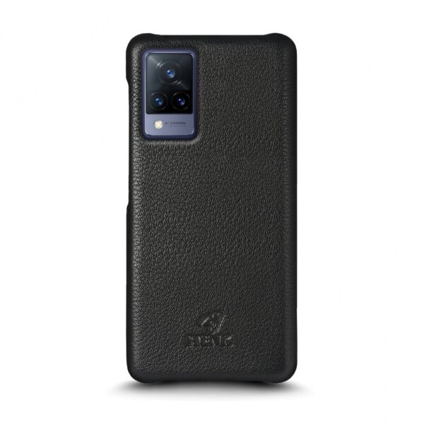 

Кожаная накладка Stenk Cover для Vivo V21 Чёрная