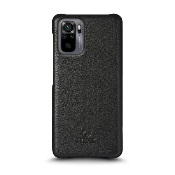 

Кожаная накладка Stenk Cover для Xiaomi Redmi Note 10 Чёрная