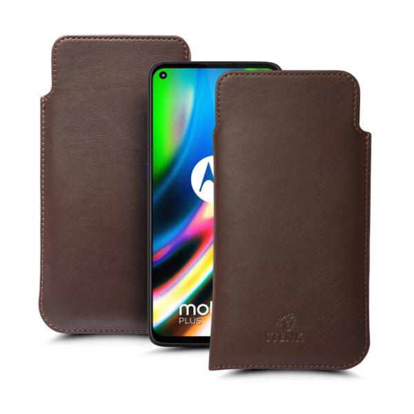 

Футляр Stenk Elegance для Motorola Moto G9 Plus Коричневый