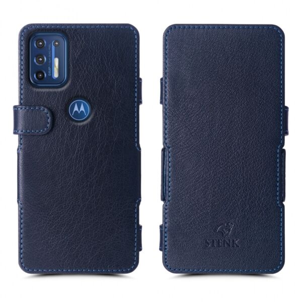 

Чехол книжка Stenk Prime для Motorola Moto G9 Plus Синий