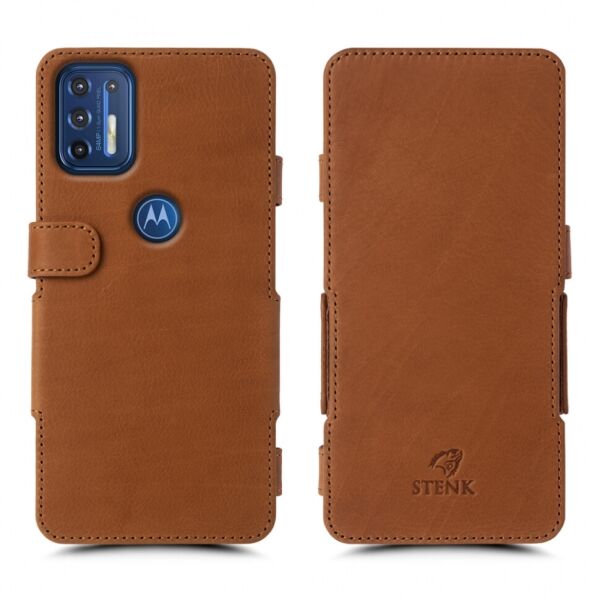 

Чехол книжка Stenk Prime для Motorola Moto G9 Plus Camel
