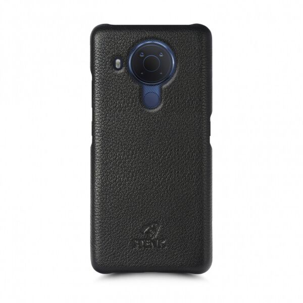

Кожаная накладка Stenk Cover для Nokia 5.4 Чёрная