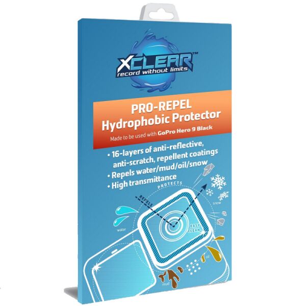 

Гидрофобное защитное стекло XCLEAR PRO-REPEL для GoPro HERO10 и HERO9 Black XCGP846