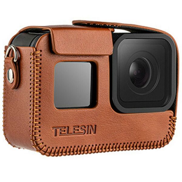 

Кожаный чехол Telesin для GoPro HERO8 Black GP-PRC-L08B Коричневый
