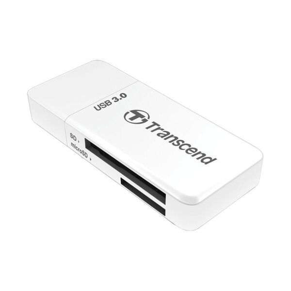 

Кардридер Transcend RDF5 White USB 3.1 UHS-I для SD и microSD TS-RDF5W