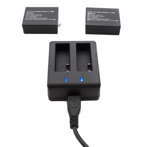 

USB зарядка для SJCam SJ4000 SJ5000 X1000 на 2 батареи AC Prof XTGP231B