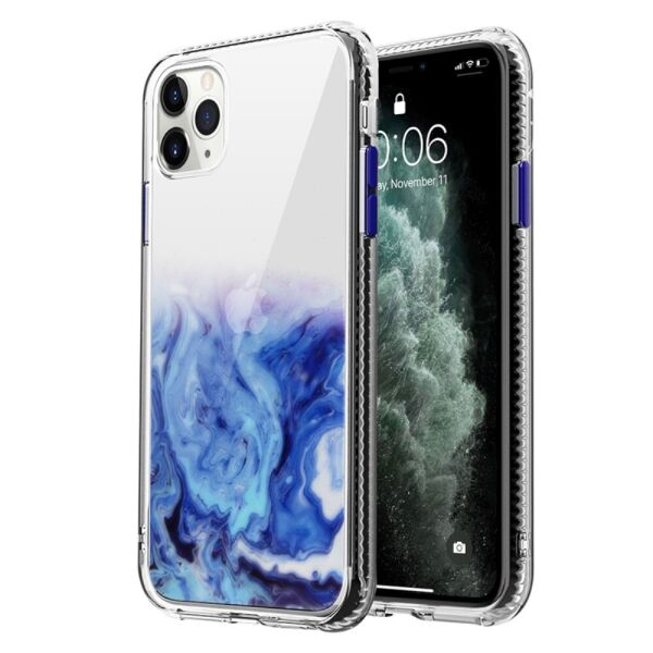

Чехол для Apple iPhone 12 Mini акриловый, Diffusion, Синий