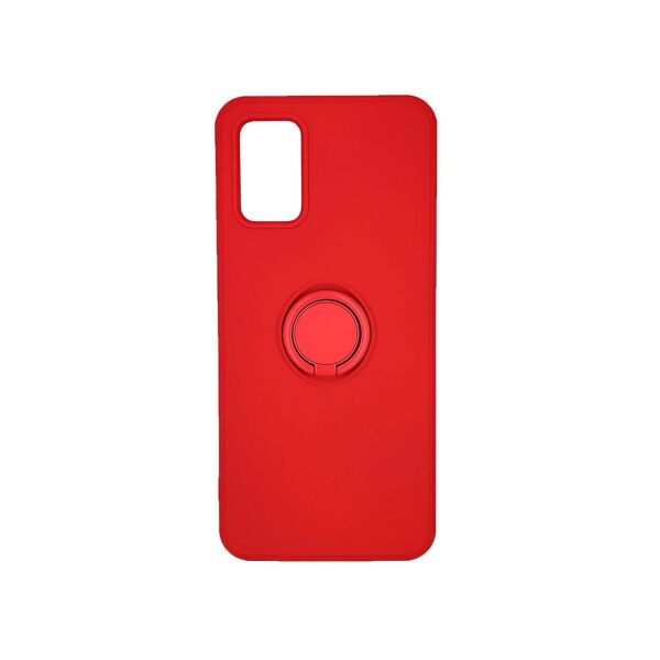 

Противоударный бампер для Samsung A02S A025 силиконовый с кольцом, Красный