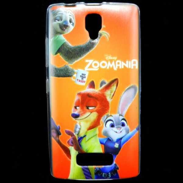 

Чехол накладка для Lenovo A2010 силиконовый с рисунком, Zoomania
