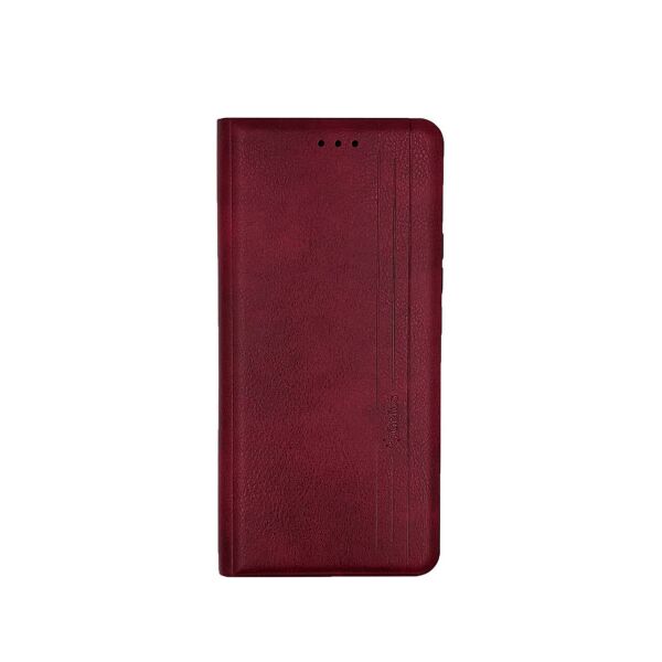 

Чехол-книжка для Xiaomi Mi 11 боковой из натуральной кожи, Gelius, Vertical Lines, Красный