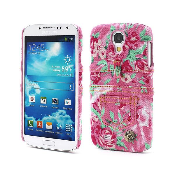 

Чехол пластиковый на Samsung Galaxy S 4 IV i9500 "Jeans Fashion", розовый