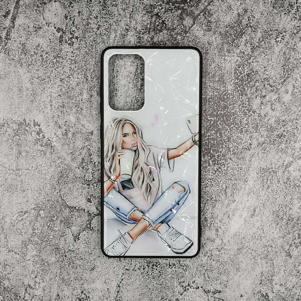 

Женский чехол для Samsung Galaxy A72 A725 пластиковый с силиконовыми бортиками, Селфи