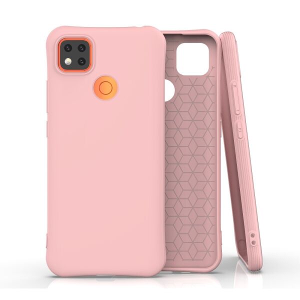 

Чехол накладка для Xiaomi Redmi 9C силиконовый матовый Fresh Series, Розовый
