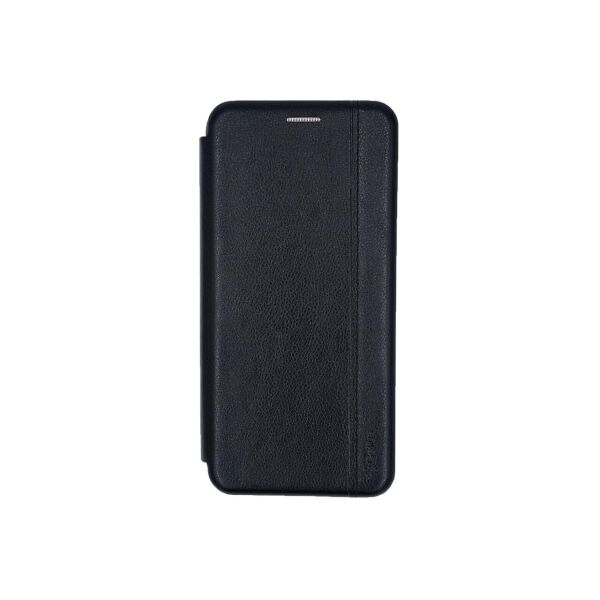 

Чехол книжка для Samsung Galaxy A21S боковой, из натуральной кожи, Gelius, Черный