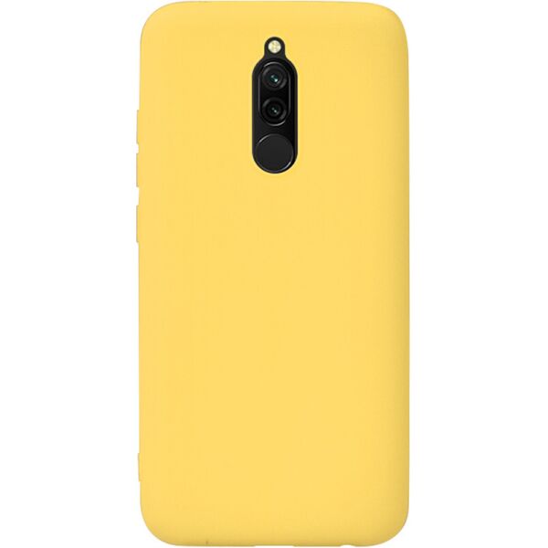 

Чехол накладка для Xiaomi Redmi 8 силиконовый матовый, Fresh Series, Желтый