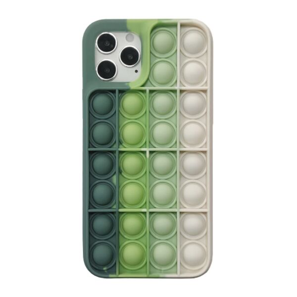

Чехол антистресс Pop It для iPhone 11 Pro Max силиконовый, Светло-зеленый