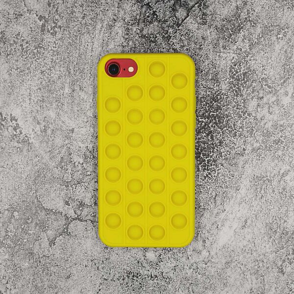 

Чехол антистресс Pop It для iPhone 6 силиконовый, Bubble, Желтый